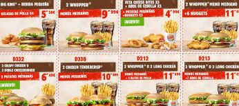 códigos descuento de Burger King en cupones para que te salga más barato tu menú