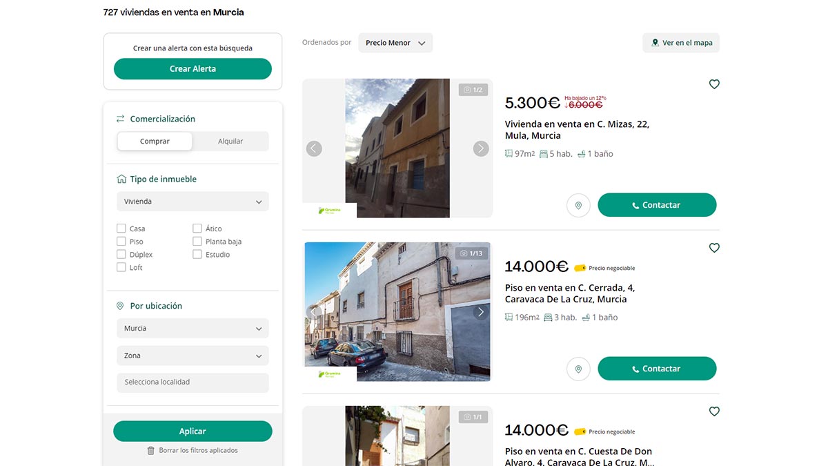 Piso más barato de Servihabitat en Murcia