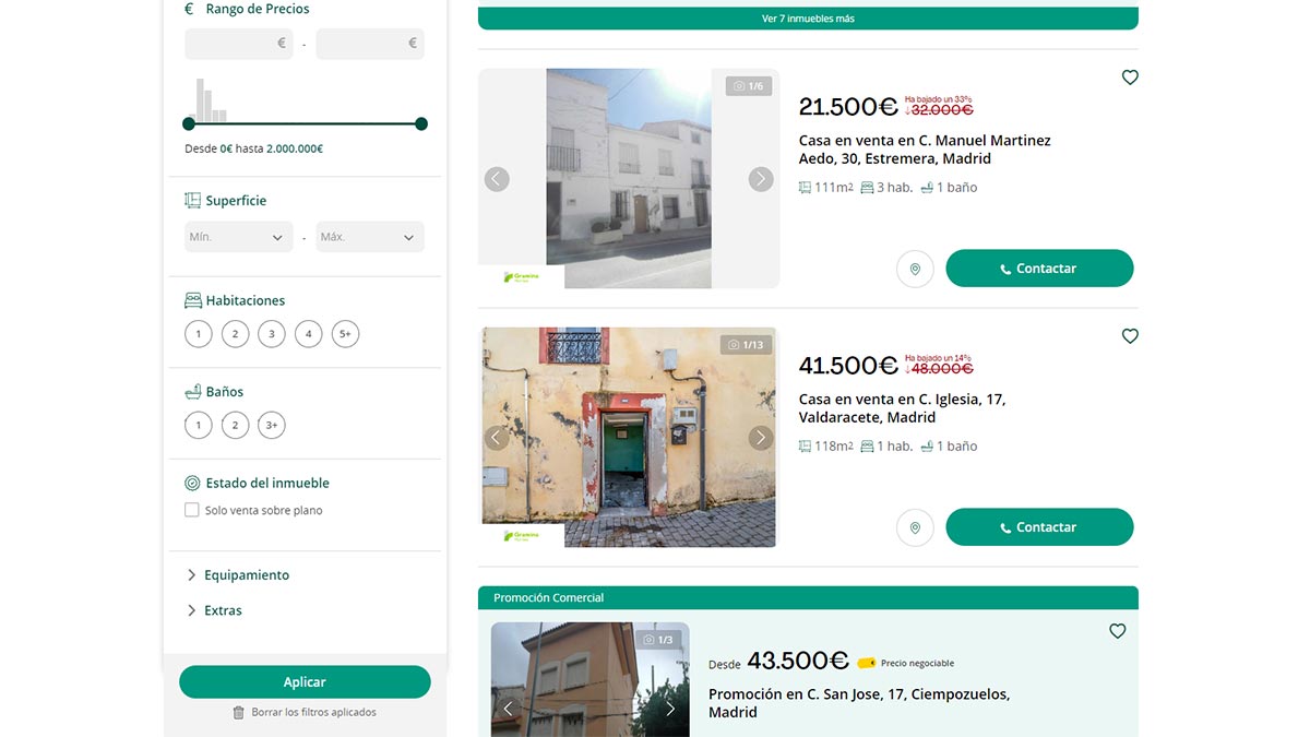 Ofertas de pisos más baratos en Madrid