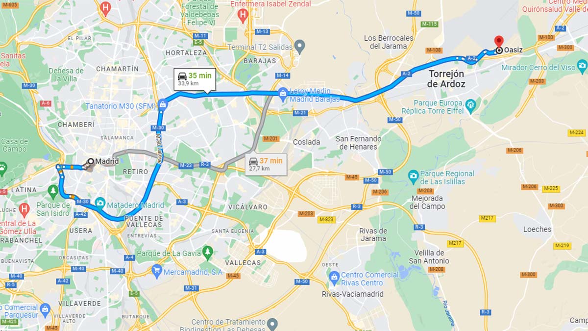 Cómo llegar a Playa Oasiz