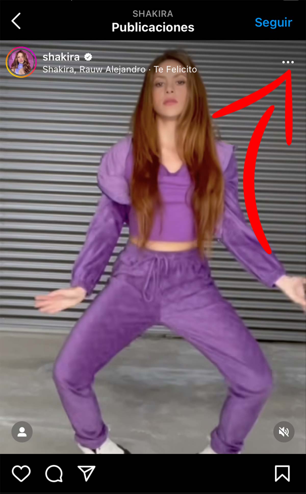 Publicacion Instagram Shakira
