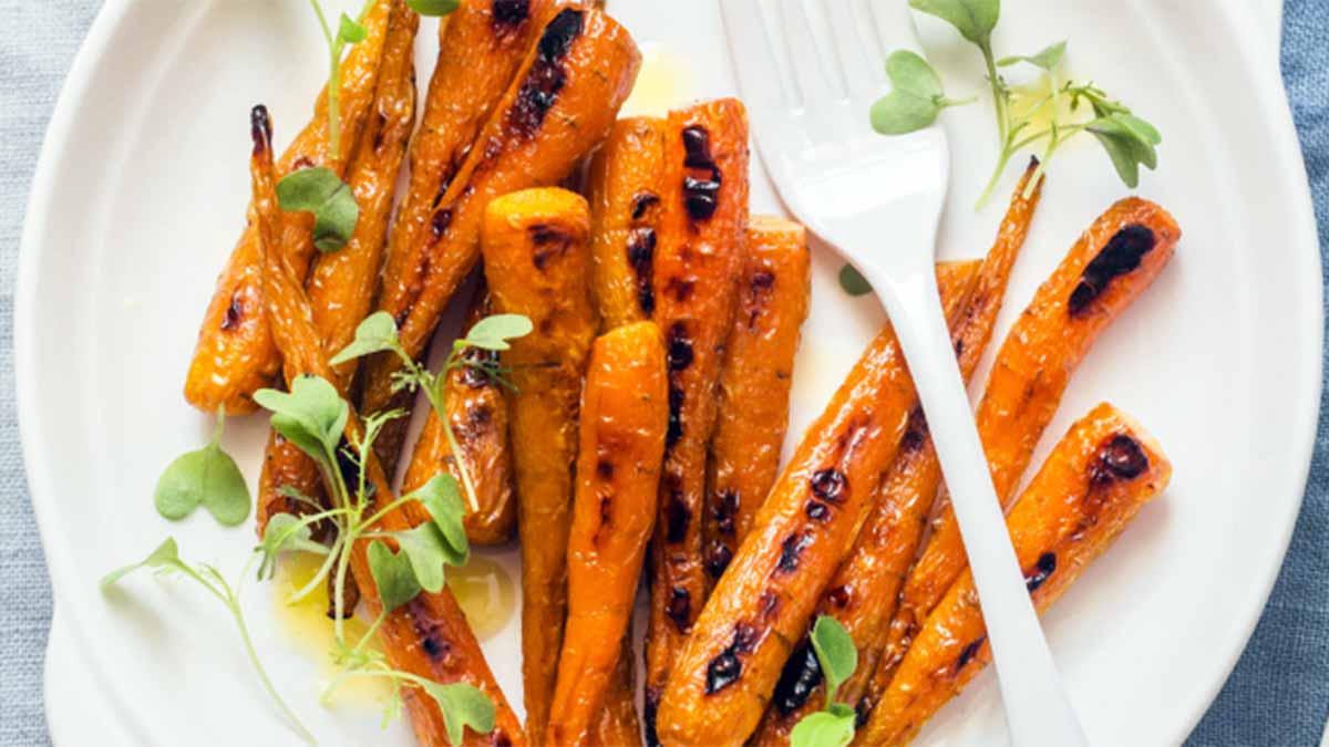 Zanahorias con miel y soja