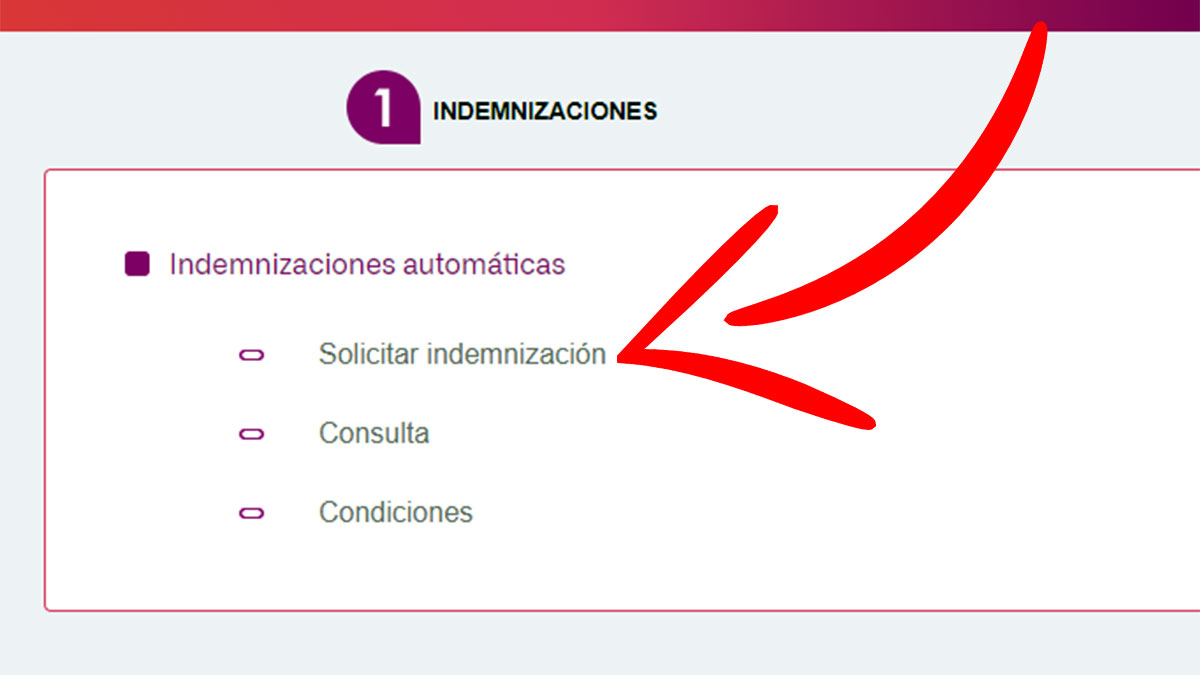 Solicitar la indemnización en Renfe