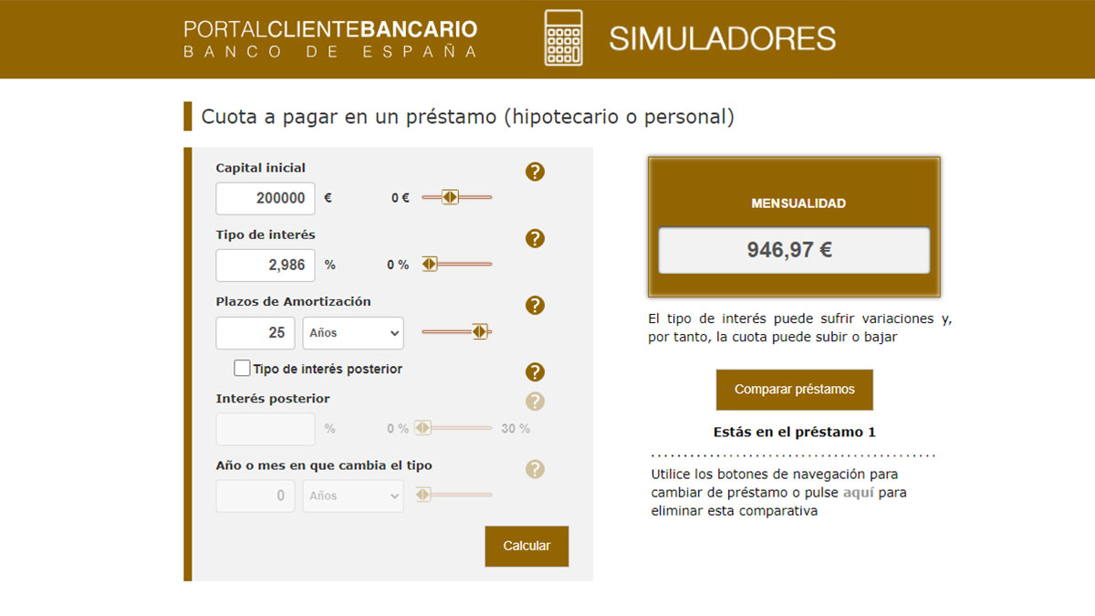 Cuota después del euríbor