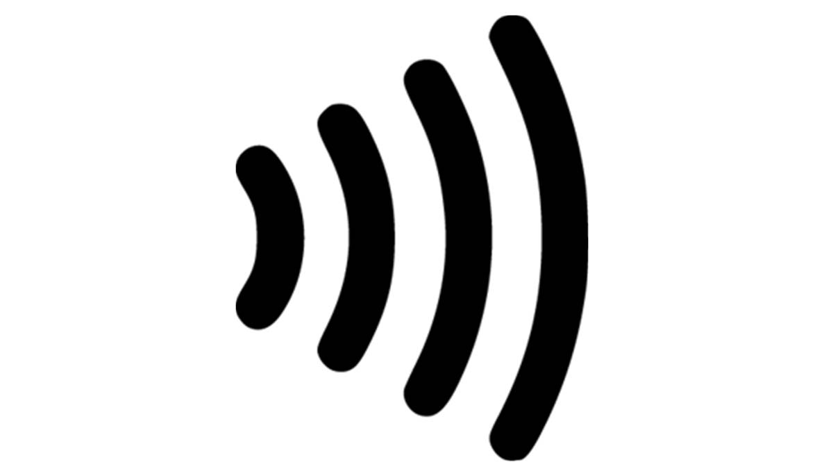 Símbolo contactless en las tiendas