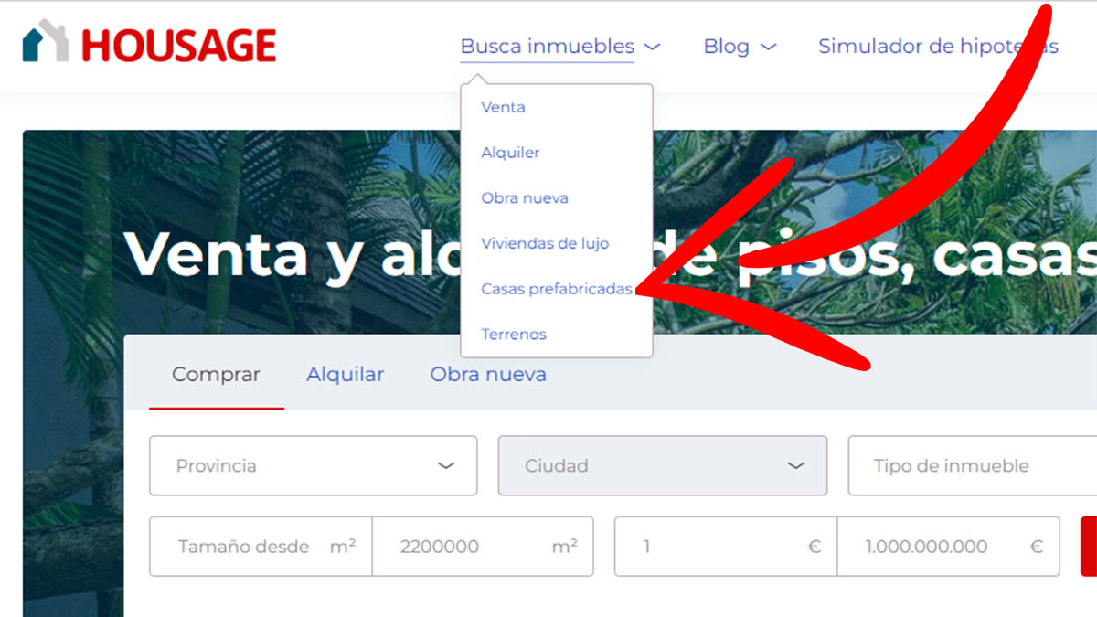 Opción casas prefabricadas