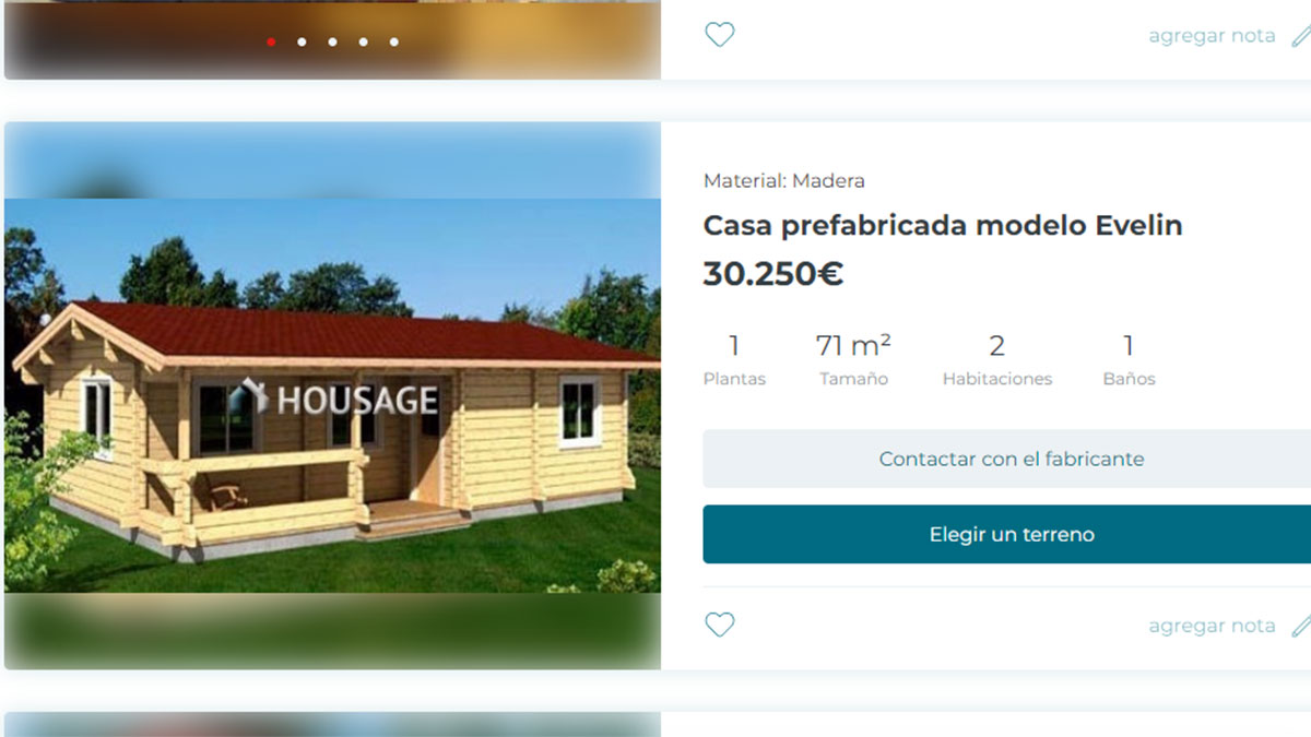 Casa prefabricada desde 30.000 euros