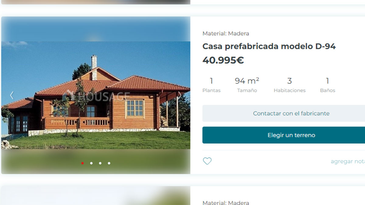 Casa prefabricada desde 4.000 euros
