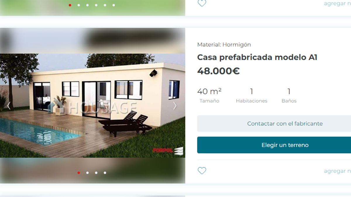 Casa prefabricada desde 48.000 euros