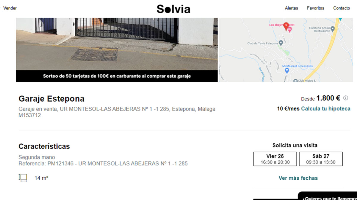 Garaje en venta desde 1800