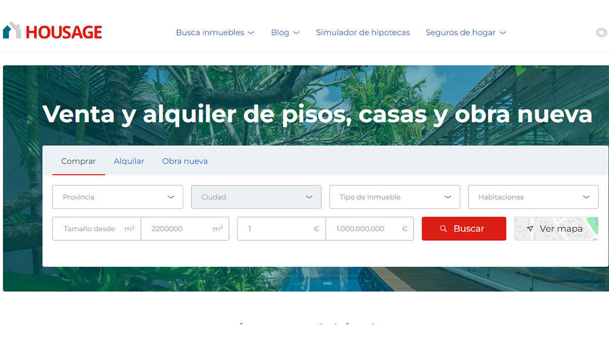 Página principal de Housage