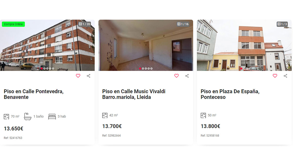 Casas desde 13.000 euros