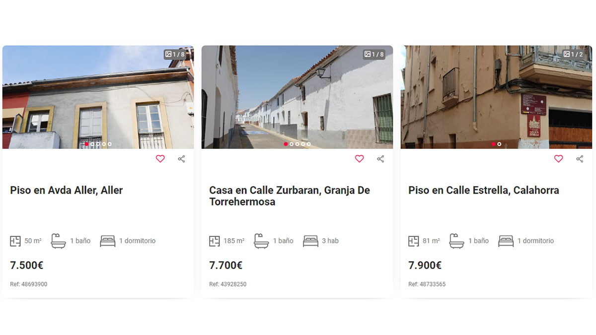 Casas desde 7.000 euros