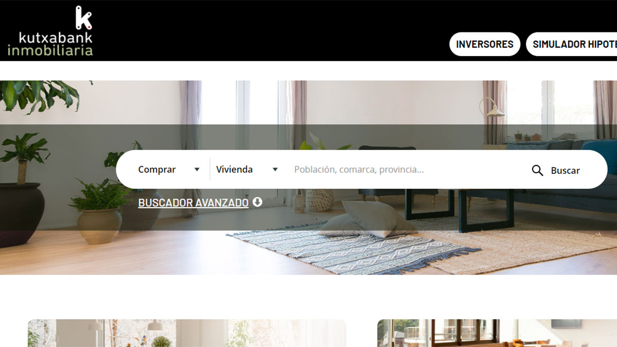 Buscador principal de Kutxabank