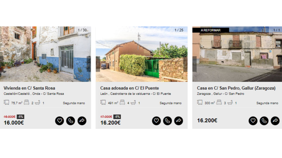 Vivienda en venta 16.000 euros