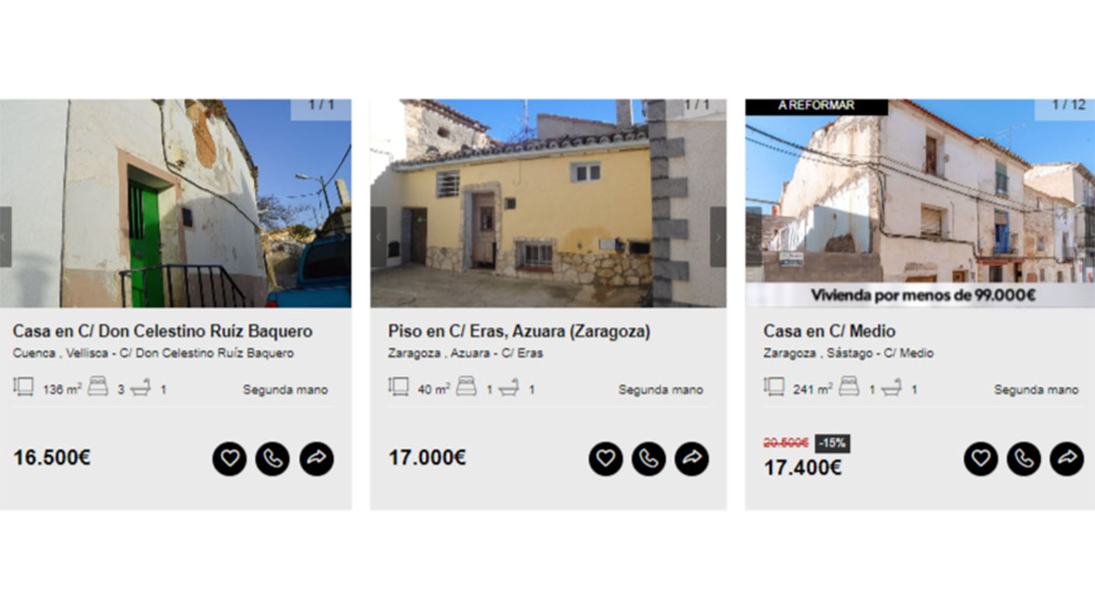 Casa en venta 17.000 euros