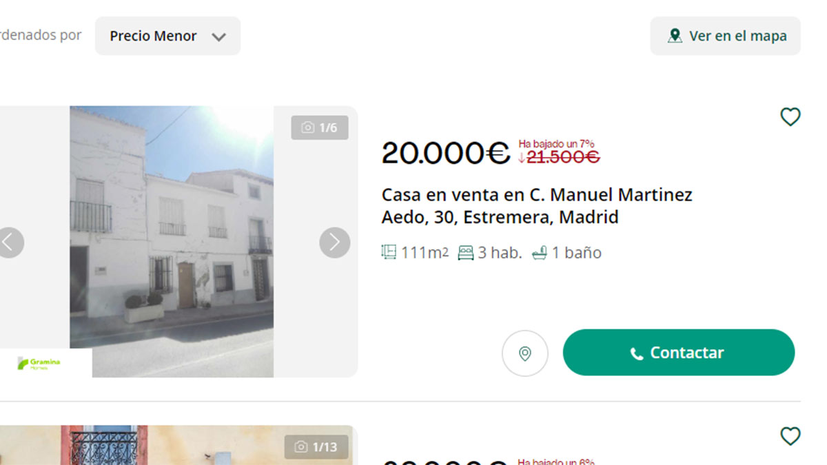 Casa en venta Madrid por 20.000 euros