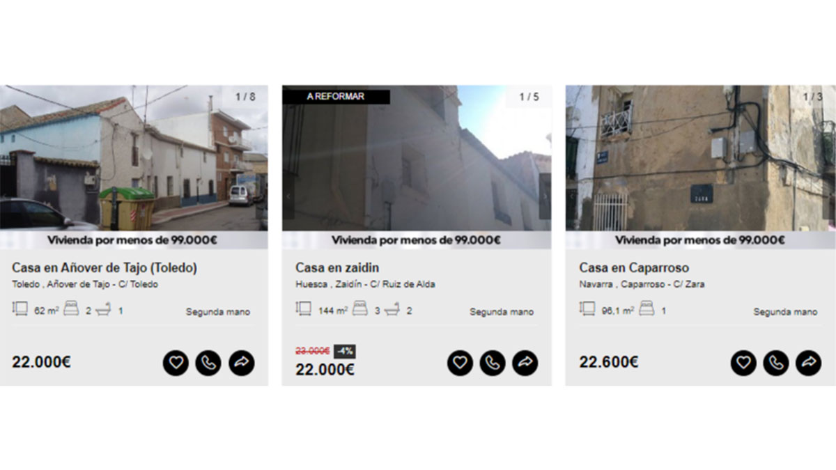 Vivienda en venta 22.000 euros