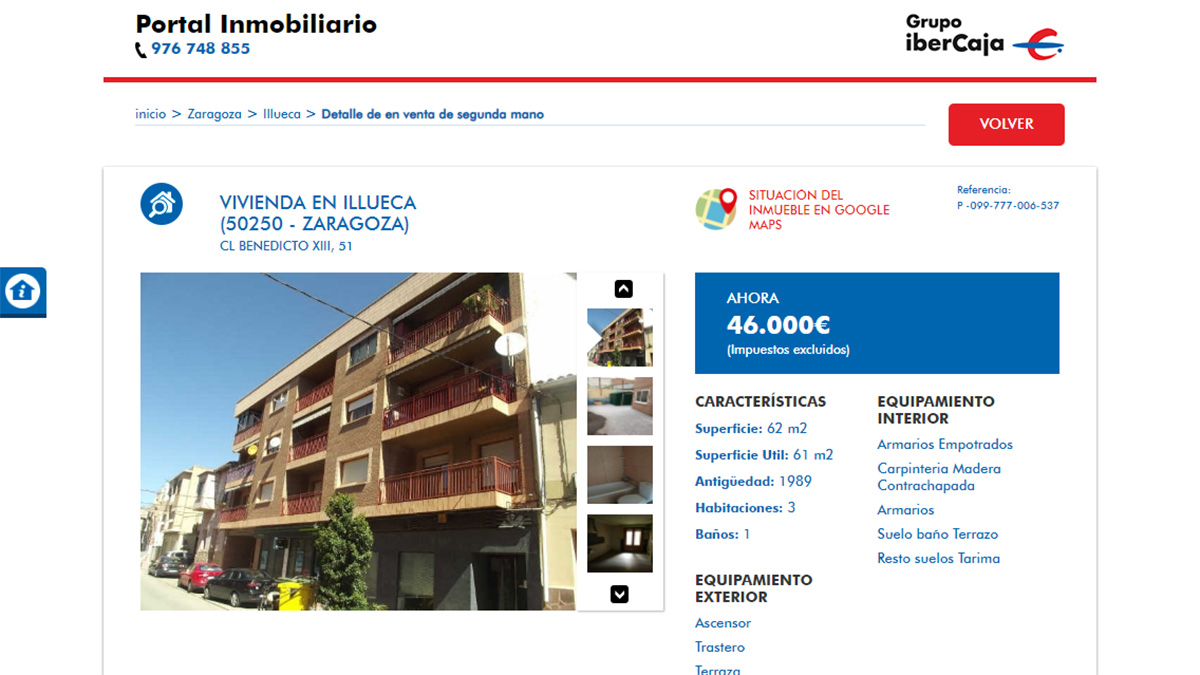 Casa en venta por 46.000 euros