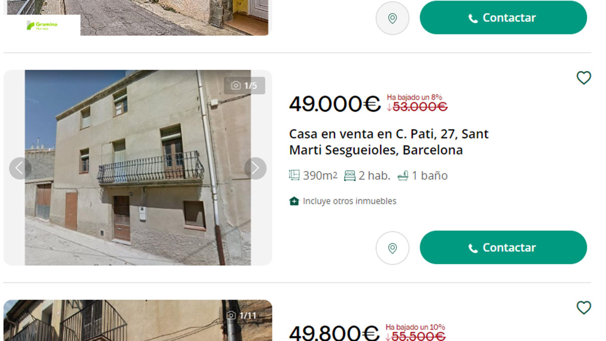 Casa en venta por 49.000 euros