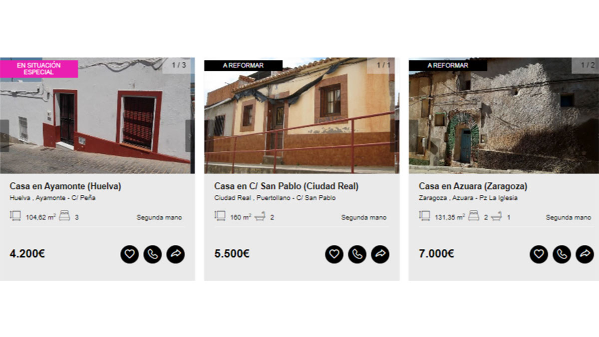 Vivienda en venta por 5.000 euros