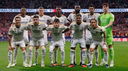 Once inicial de la plantilla del Real Madrid en la temporada 2023/2024.