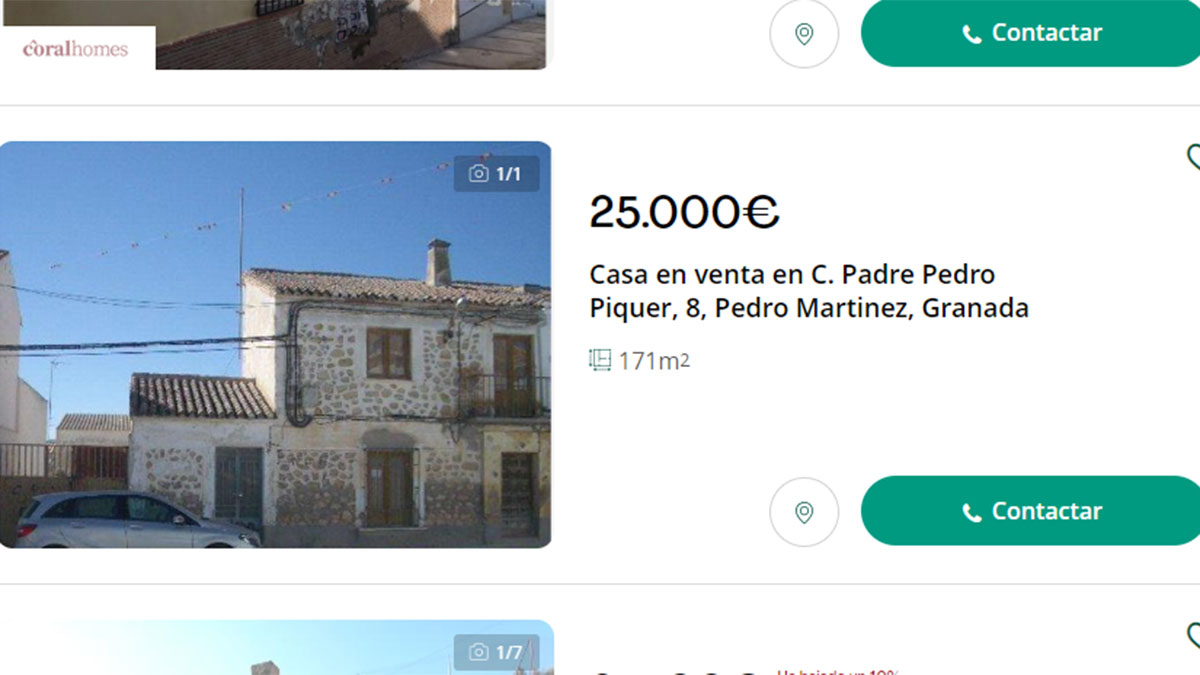 Vivienda en venta 25.000 euros Granada