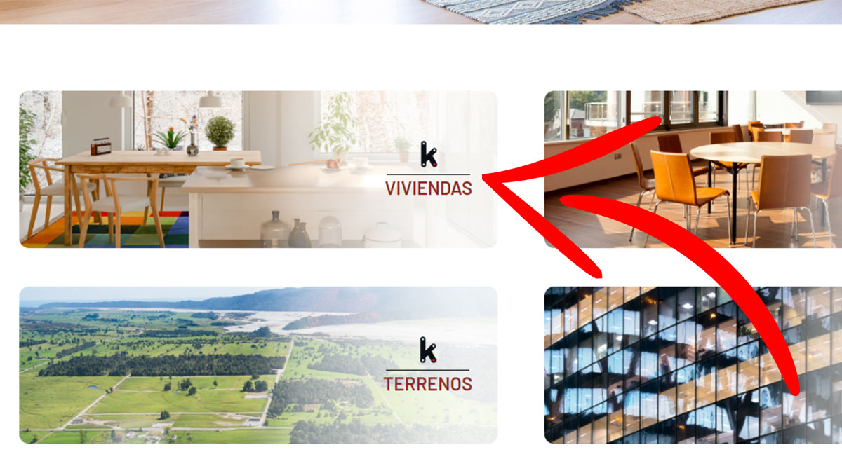 Acceso al catálogo de viviendas de Kutxabank