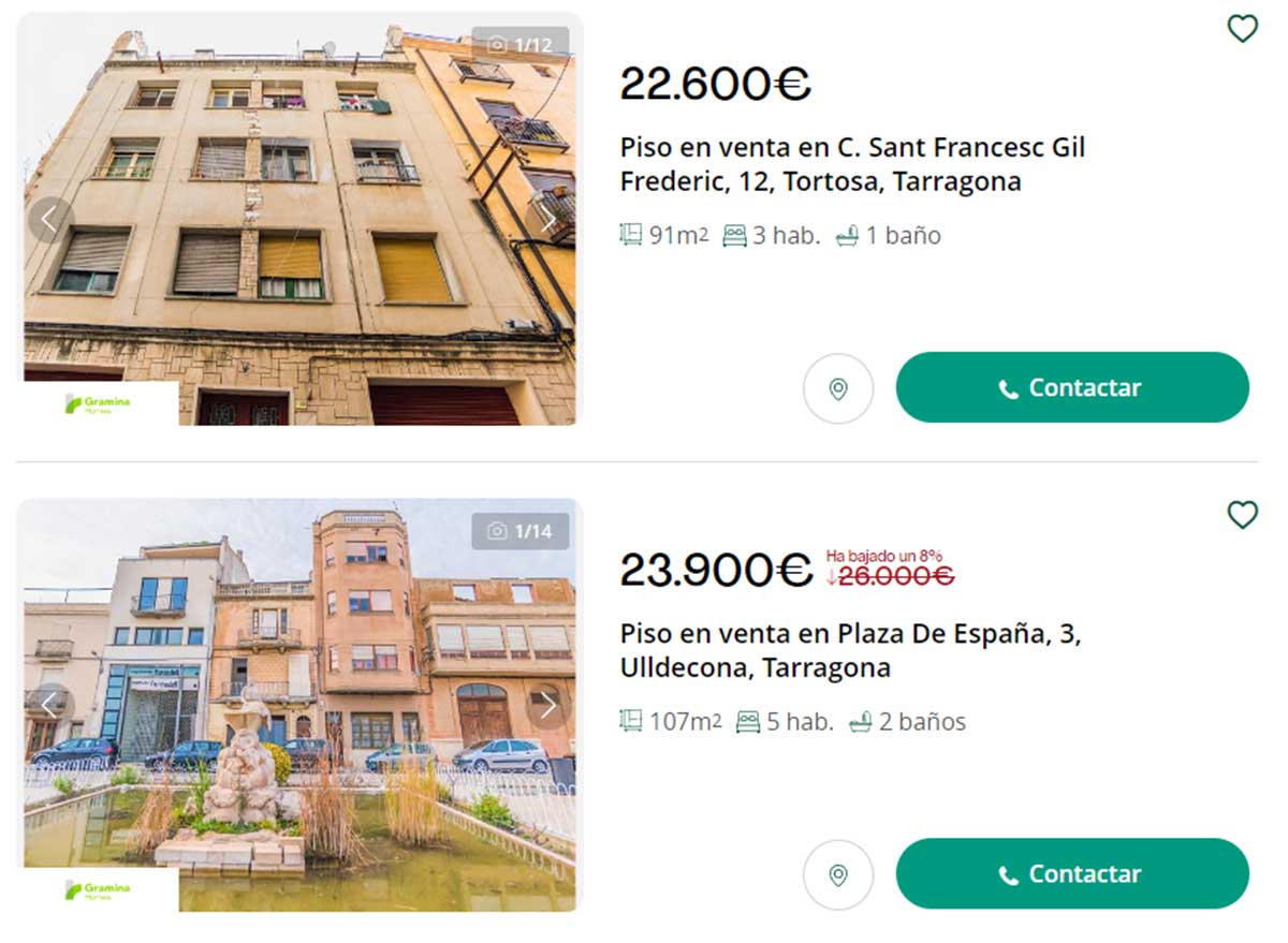 Pisos de bancos en Tarragona