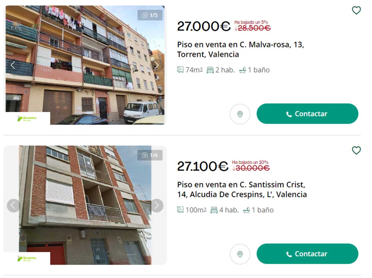 Casas de banco en Valencia