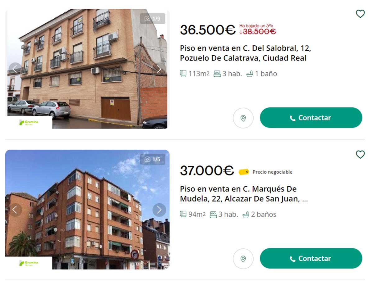 Pisos de banco Ciudad Real