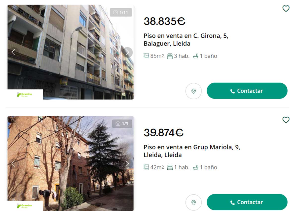 Lleida pisos de bancos