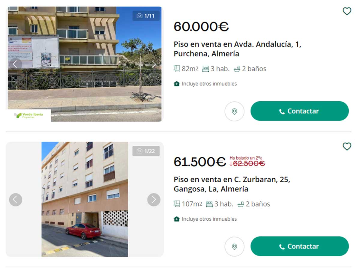 Casas en venta en Almería