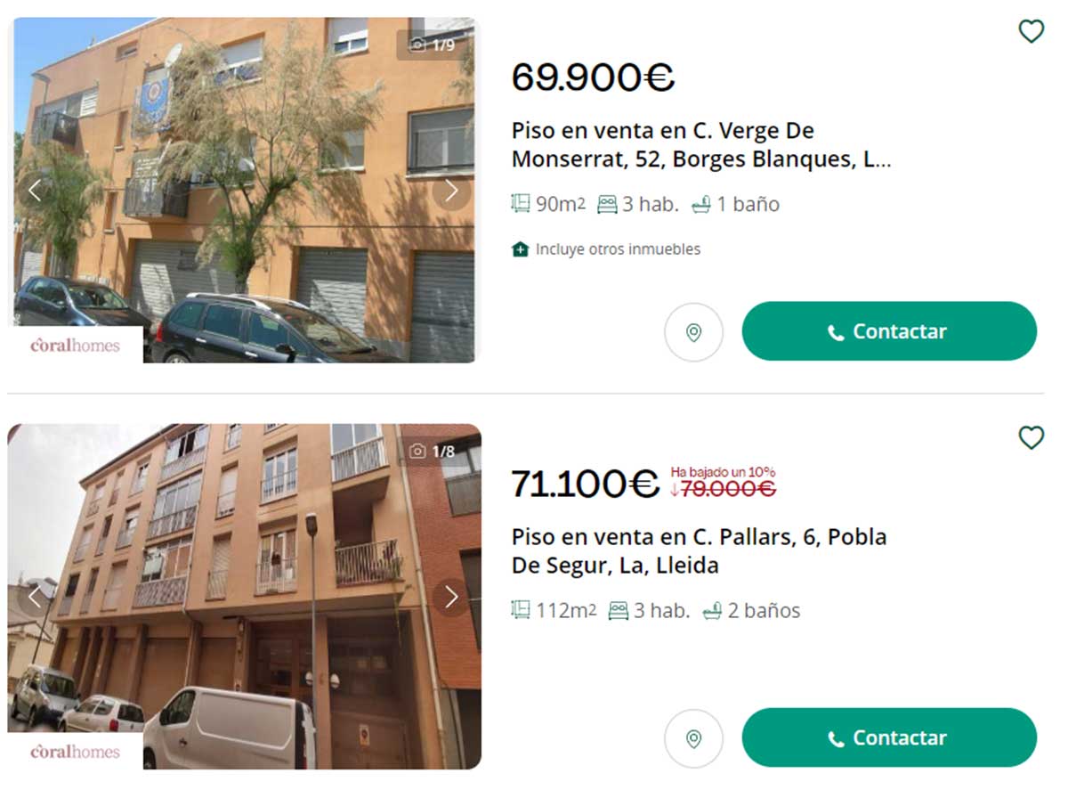 Casas de más de 60.000 euros en Lleida