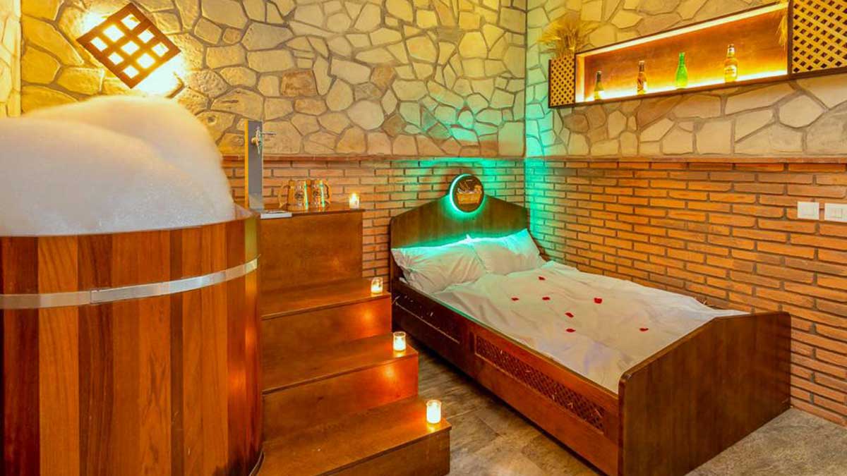 Habitación del Spa con cerveza