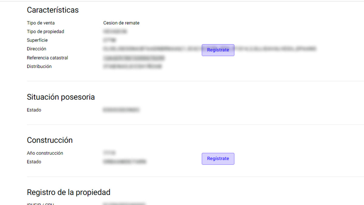 Características vivienda Auctree
