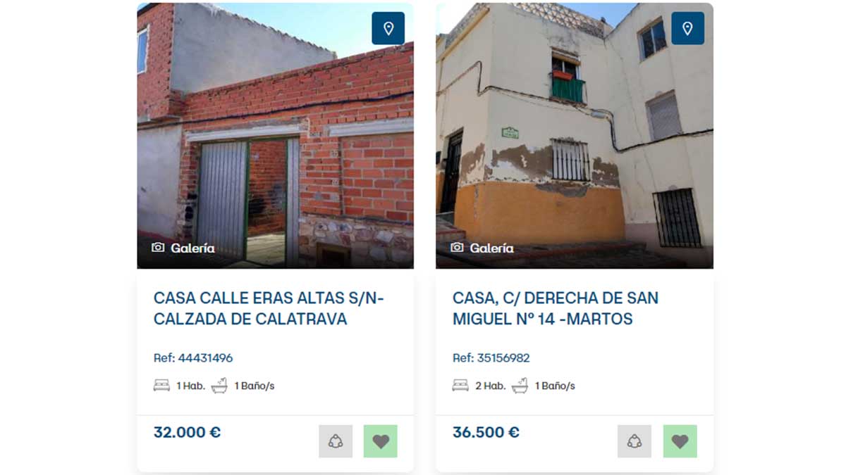 Casas por 32.000 euros