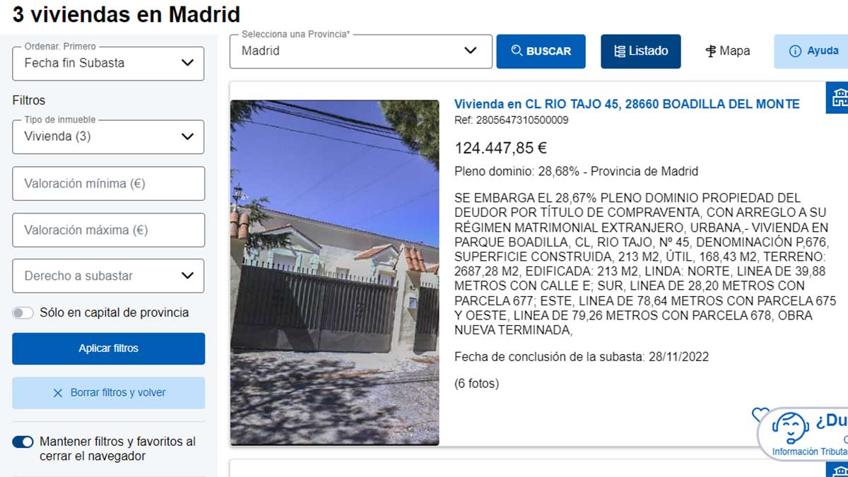 Ofertas de viviendas