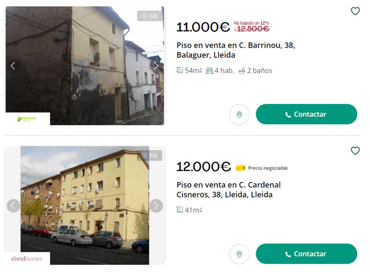 Viviendas en venta en Lleida