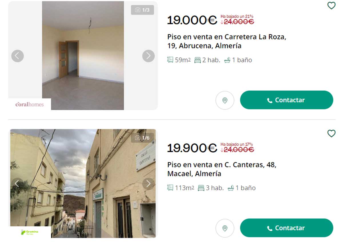 Viviendas de banco en Almería