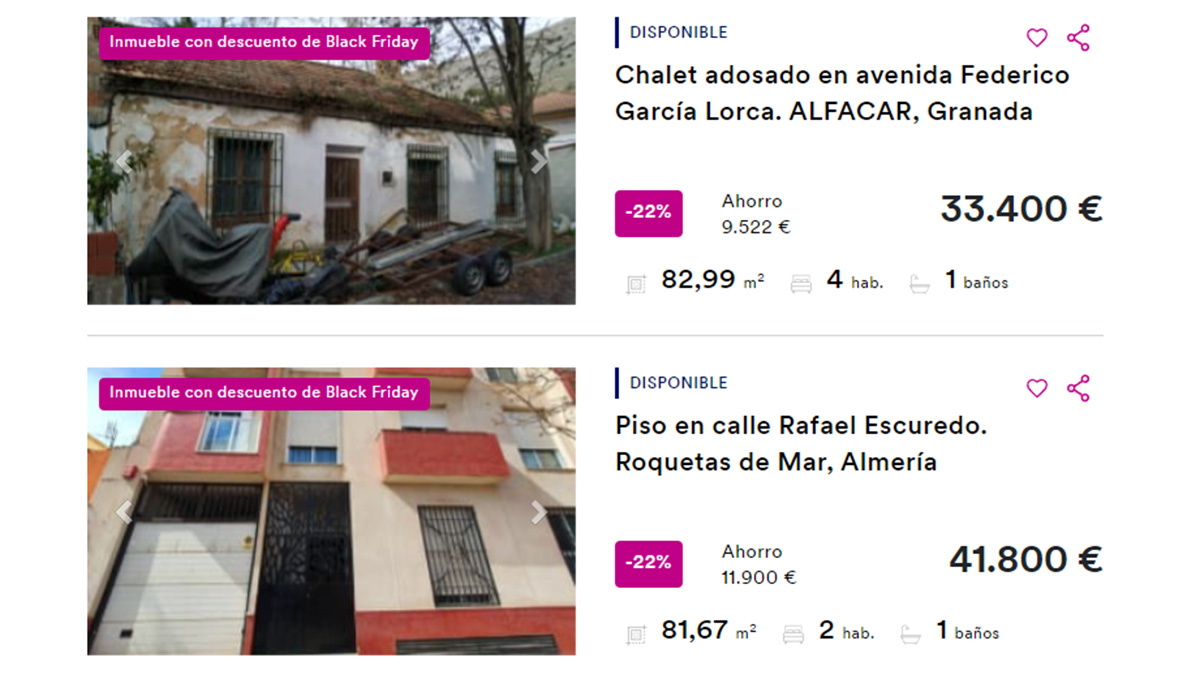 Viviendas en venta 30.000 euros
