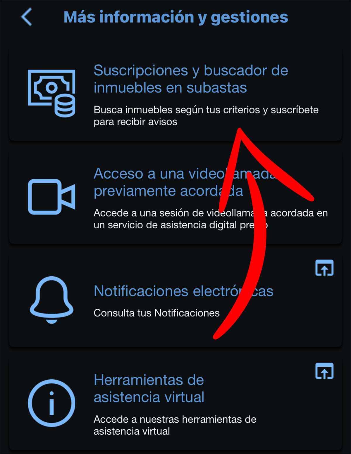 Suscripciones y buscador de inmuebles