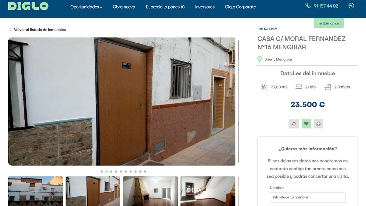 Vivienda más barata en Diglo