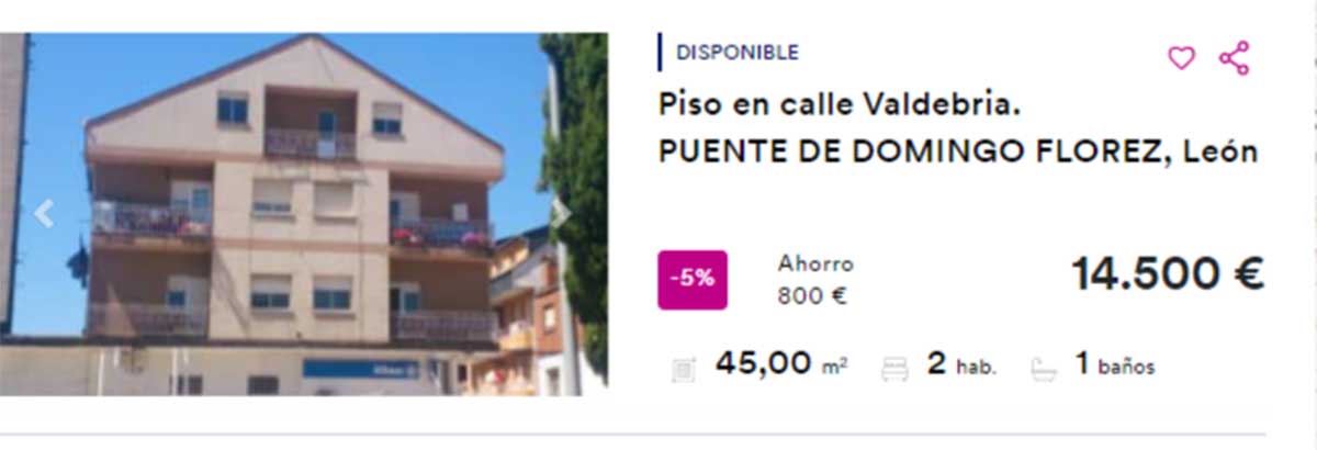 Casa en venta por 14.000 euros