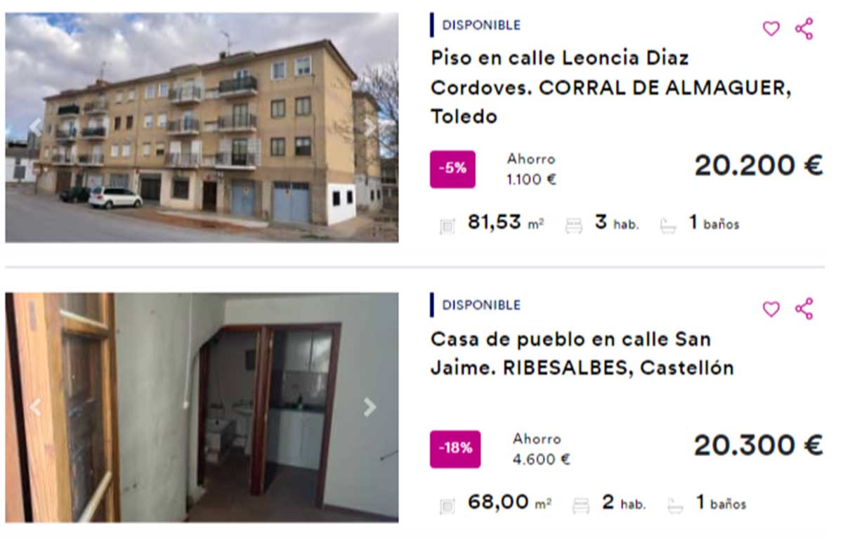 Piso en venta por 20.000 euros
