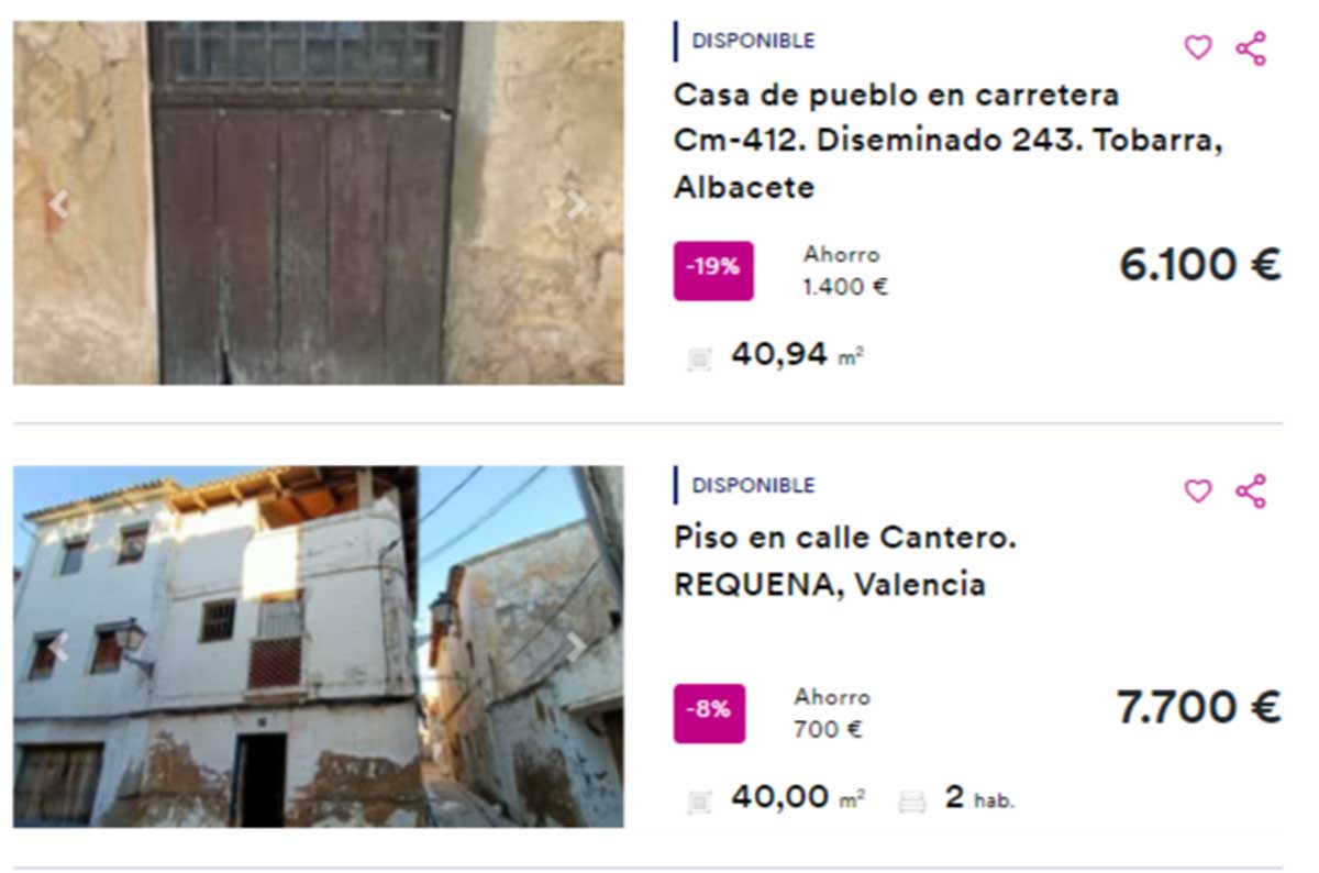 Pisos por 6.000 euros