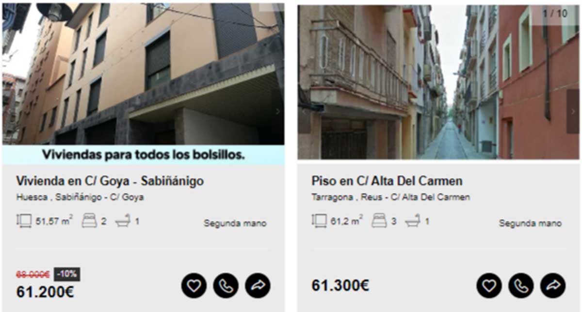 Piso en venta 61.000 euros