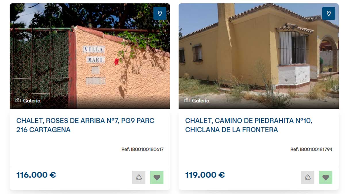 Oferta de casas de más de 100.000 euros