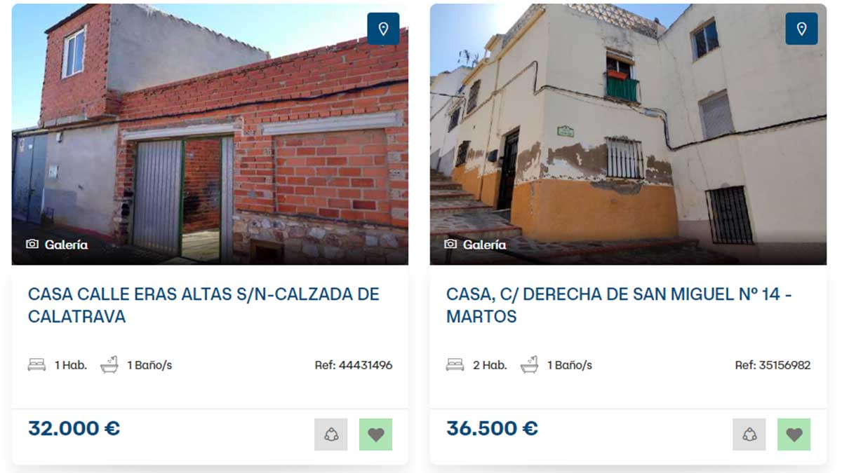 Viviendas por menos de 40.000 euros
