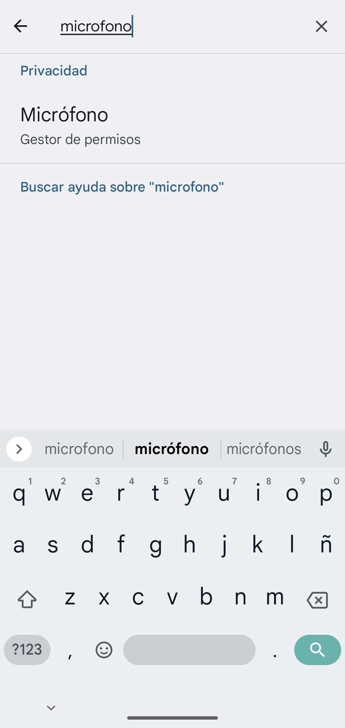 Micrófono de Android